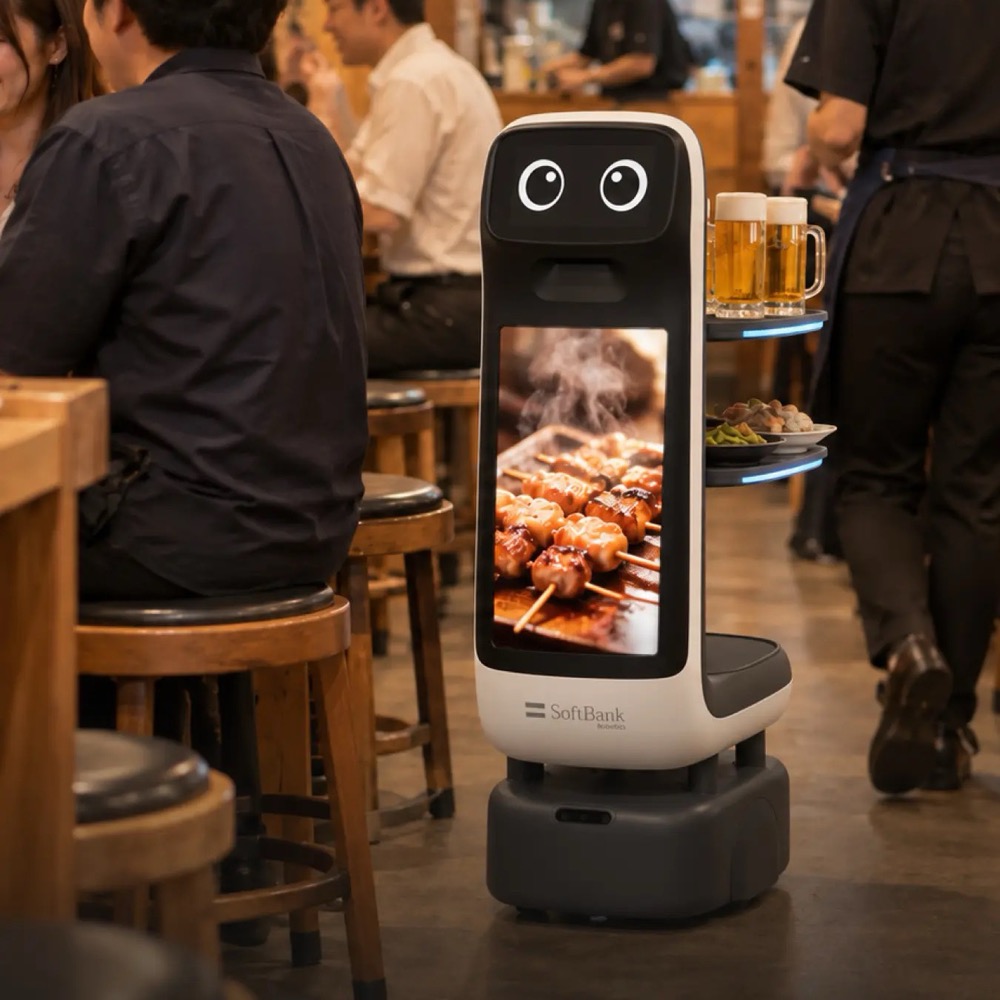 Servi Q（SoftBank Robotics (软银机器人) × Bear Robotics）产品图